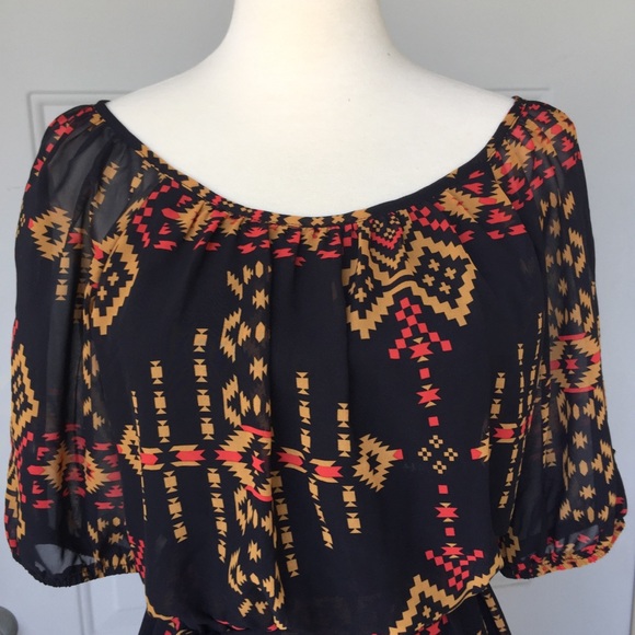 NEW Enfocus Studio Aztec Pattern Dress - Picture 5 of 5